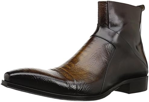 Jo Ghost Men's Leonardo Ankle Boot, Brown/Gold, 43 M EU (10 US)