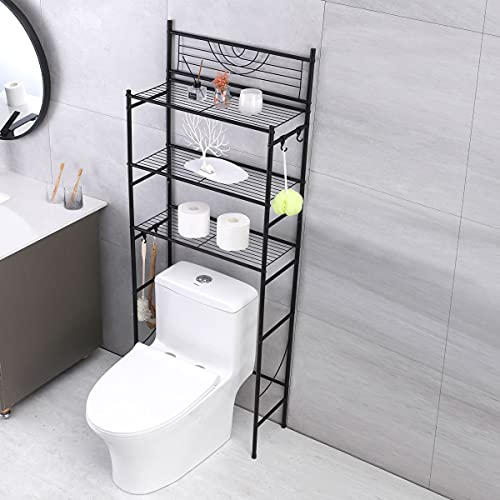 Kimzda 3Tier Bathroom Over The Toilet Storage Rack Free Standing Metal