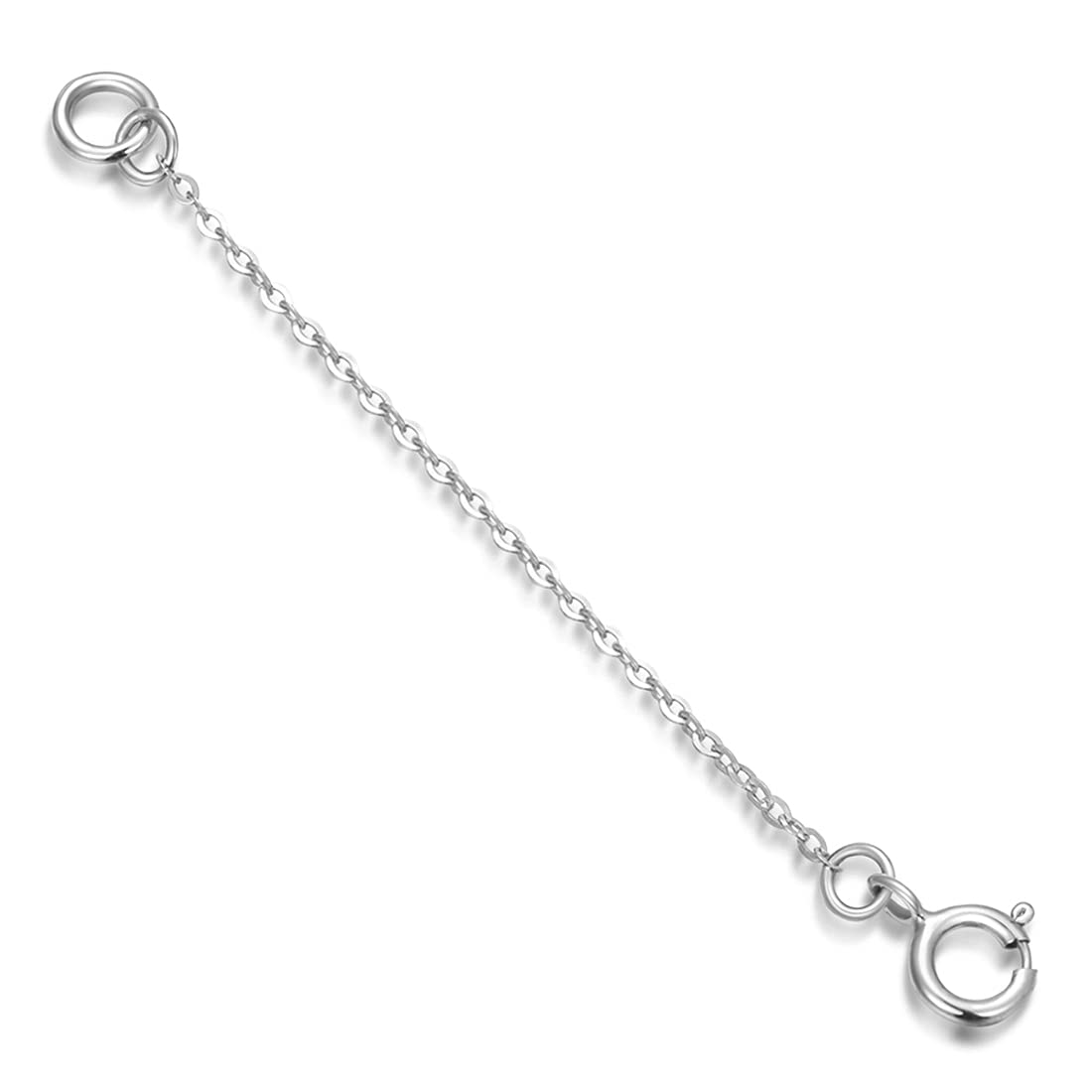 SISGEM 14 ct Gold Chain Extender for Necklace, White Gold Bracelet Extender Necklace Extension, for Collar Choker Anklet (Length: 4")