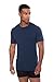 Texere Crew Neck Undershirt for Men (Dexx, Midnight Blue, L)
