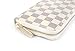 Daisy Rose Women's Checkered Zip Around Wallet and Phone Clutch - RFID Blocking with Card Holder Organizer -PU Vegan Leather, Cream