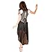 MUKA Gray Punk Vest Corset Top Bustier Waist Cincher Plus Size Lingerie