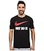 NIKE Sportswear Men's Just Do It Swoosh Tee, Black/White/Varsity Red, Medium