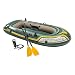 Intex Seahawk 2, 2-Person Inflatable Boat Set with French Oars and High Output Air Pump (Latest Model)
