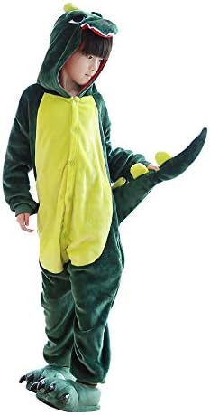 Kids Dinosaur Onesie Pajamas Halloween Costume Child Cosplay Pyjama 2-12 Years