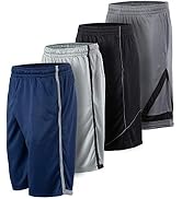 Athletic Shorts for Men - 4 Pack Men's 