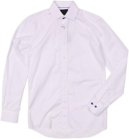 Duchamp of London Iconic Poplin Shirt 16.5 COL 900 White COL 900 White