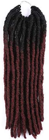 6Pcs/Lot 14inch Gypsy Locs Crochet Twist Soft Synthetic Braiding Hair Extension Faux Locs Havana Mambo Twist Hair Extension 36 Roots (14inch(6PACKS), OT99J#)