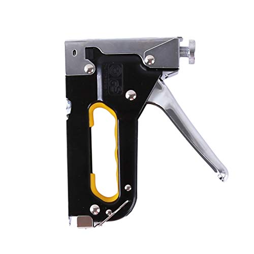 SOURBAN 3 in 1 Staple Gun Sharpshooter Manual Furniture Stapler for Hand/Hammer Tackers,Black