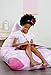 Mylola KIDS Stuffed Animal Bean Bag Storage Chair | Extra Large Premium Cotton Canvas Cover | Toy Organizer That Makes Comfy Lounger Seat | (200L/Pink)