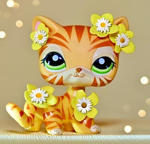 Shorthair Hair Cat Toy Little Pet Shop Toys Figure Cute Orange