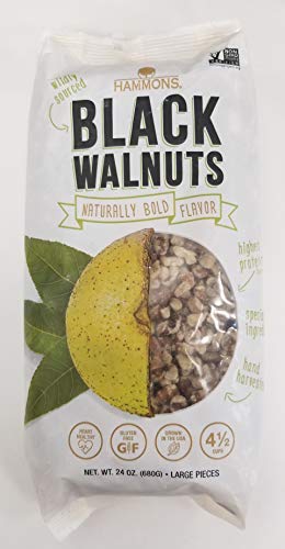 image for Hammons Fancy Large Black Walnuts -Wild Harvested - Non-GMO - Gluten-F