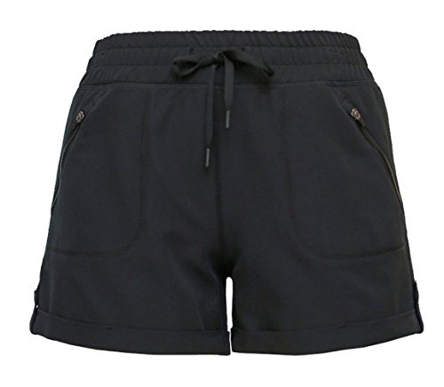 Tangerine Women's Active Woven Track Short (Large, Black)