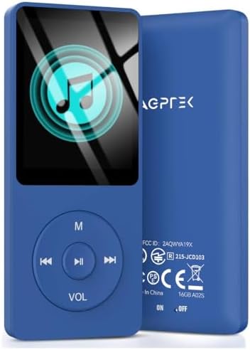 AGPTEK 8GB A02 MP3 Player 70 Hours Playback Lossless Sound Music