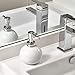 iDesign York Ceramic Soap Pump, Dispenser Holds 10 oz. for Kitchen, Bathroom, Sink, Vanity, 3.5