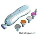 Baby Nail File Clippers, Electric Nail File Trimmer for Newborn Toddler Toes and Fingernails Care Trim and Polish - AA Battery Operated (Battery Not Include) (Blue)