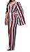 Lovaru Women's Fashion Striped Cape High Waist Flared Palazzo Bell Bottom Jumpsuit