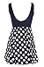 Sexyin Women's One Piece Swimdress Plus Size Swimwear Push up Boxers Bathing Suit