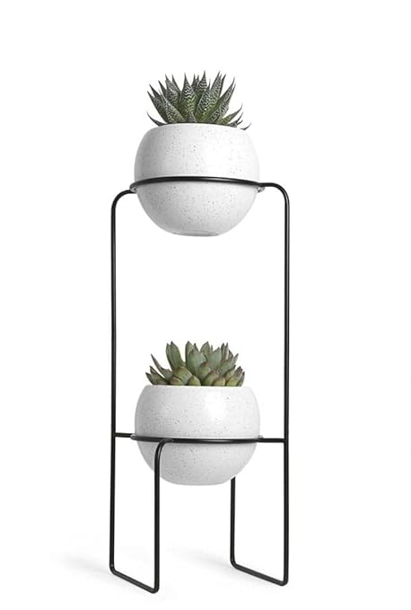Iron Wall Planter Pot for Indoor Plant with Holder -Wall Mounted Planters with Stand Plant Containers Balcony Decoration Garden Dcor CP122
