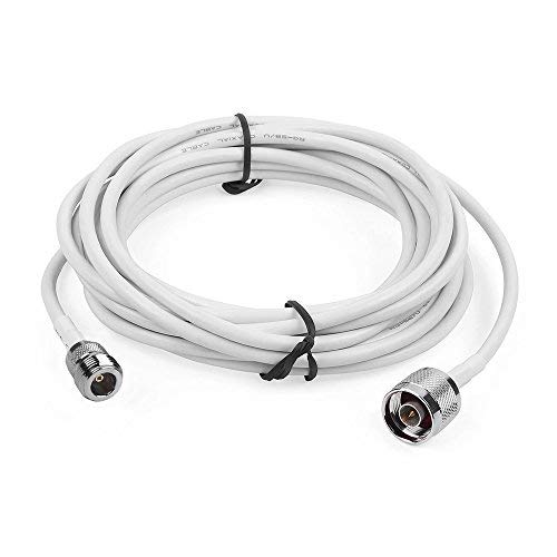 50-3W Coax Cable 16ft 5 Meter RF Cable Microwave N-Male to N-Female Ultra Low Loss Coaxial Cable - Thumbnail 6
