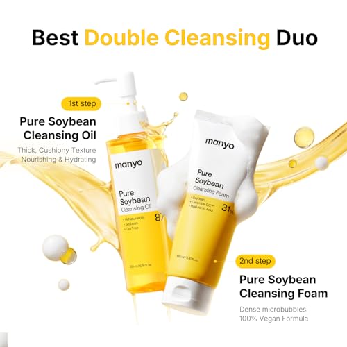 ma:nyo Pure Cleansing Oil Korean Facial Cleanser, Blackhead Melting, Daily Makeup Removal with Argan Oil, for Women Korean Skin care 6.7 fl oz (1 Pack)