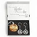 Wedding Gift Set - Elegant Our First Christmas Ornament 2019 with Mr and Mrs Metal Keychains - Includes designer keepsake box and gift tag - Perfect wedding gifts for the Bride & Groom or Newlyweds