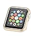 Angeland Metal Protective Smartwatch Bumper 38mm, Matte Finish Aluminum Alloy Frame Cover Case Compatible with Apple Watch 38mm Series 3, Series 2, Series 1 - Champagne Gold