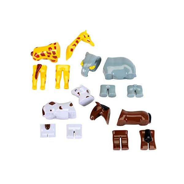Theo Klein 77 Funny Puzzle Magnettierpuzzle, 4 Tiere | Puzzleteile Werden mit Magneten verbunden | Motorikspielzeug | Spielzeug für Kinder ab 1 Jahr – Bild 6