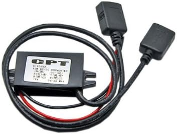 Autek DC Converter Buck Module 12V to 5V 3A Double USB Output Power Adapter FOR PHONE(DC22U-2A)