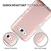 ULAK Galaxy J7 Case, Anti Slip Galaxy J7 Case Dust Scratch Shock Resistance Protective Cover for Samsung Galaxy J7 J700 (2015) with Hybrid High Soft Silicone Hard PC Case (Rose Gold)