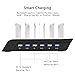 USB Charging Station, Charging Dock Organizer for Multiple Devices 6-Port 10.2A USB Charger Station Cell Phone Docking Station Desktop Charging Stand for iPhone iPad Android Tablets (black 6 usb)