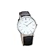 Lookatool® New Womens Retro Design Leather Band Analog Alloy Quartz Wrist Watch (Black)
