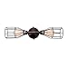 Airposta 2-Light Industrial Bathroom Vanity Light Farmhouse Metal Cage Vintage Vanity Wall Sconce Lighting Edison Black Rustic Oil Rubbed Bronze Wall Light Fixture for Bathroom Mirror Dressing Table