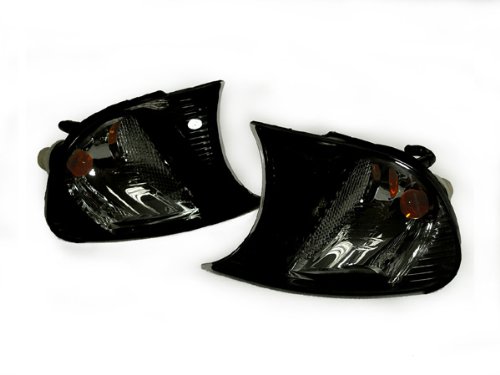 SCREW-ON EURO SMOKED CORNER SIGNAL LIGHT For BMW E46 02-06 M3 / 02-03 2DR COUPE