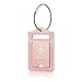 ACdream Luggage Tags 2 Pack, Leather Suitcase Tags Identifiers, Cute Cruise ID Labels with Privacy Cover fits on Backpack, Travel Bag, for Women, Men, Adults, Kids, Rose Gold