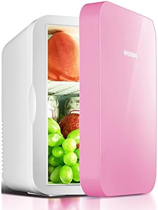 Car Fridge Mini Fridge Electric Cooler and Warmer 10L High Capacity Car Refrigerator Cooler AC/DC Fast Cooling Portable Thermoelectric System,Pink