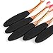 Vander Makeup brushes10 Pcs Fashionable Professional Super Soft Oval Toothbrush Makeup Brush Set Foundation Brushes Contour Powder Blush Concealer Eyeliner Brush Cosmetics Tool Christmas Gift