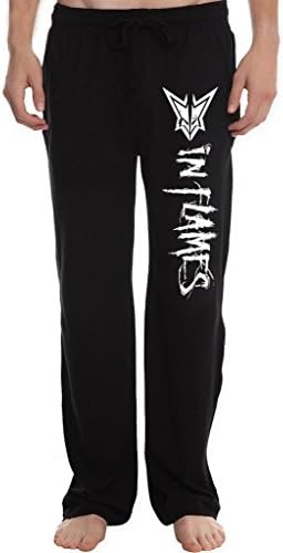 RBST Men's in flames logo jester Running Workout Sweatpants Pants