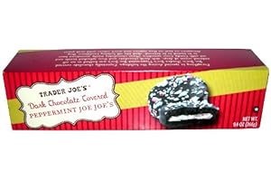 TJ'S Trader Joe's Dark Chocolate Covered Peppermint Joe-Joe's Cookies 9.4 OZ