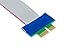 KNACRO PCI-E Extension Cable 36Pin PCI-E 1x Riser Card for 1U 2U