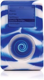 reEVOlutions iSkin eVo2 Silicone Skin Case for 40 GB iPod classic 4G (Wild Side Blue/White Swirl)