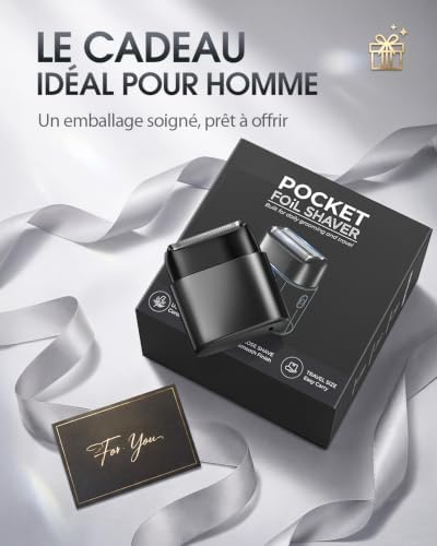 Rasoir Électrique Homme À Grille, Mini Rasoir Voyage 90g