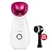 Pesonal Facial Steamer Xmayr Face Steamer for Face Hot Mist Moisturizing Cleansing Pores Facial Humidifier Hydration System Home Sauna SPA in Care Face Steamer- Pink, Bonus Face Brush
