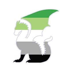 Dark Spark Decals LGBT Pride Aromantic Flag Dragon