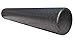 LuxFit High Density Foam Roller 6x36 Inch Extra Firm Round Exercise Roller Black