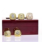 HASTTHOU Dallas Cowboys Supper Bowl Championship Rings Display Box Full Set Replica (Yellow) ¡­