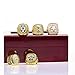 HASTTHOU Dallas Cowboys Supper Bowl Championship Rings Display Box Full Set Replica (Yellow)