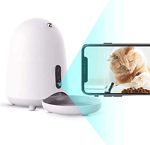 Jpsoup 自動フードディスペンサー猫犬カメラビデオ食品フィーダーペットフィーダースマートフォンアプリのボイスレコーダープログラマブルタイマ カラー ホワイト 色 白い Laboratoriobiologico Com Br
