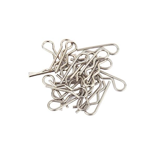 50 stücke Edelstahl körper Clip R Nadel für alle 1/8 1/10 1/12 verhältnis Traxxas Redcat HPI Himoto HSP über RC Auto…