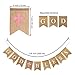 Baptism Decorations for Girls with 6pcs Paper Honeycombs, Baptism Banner Confirmation Communion Decorations